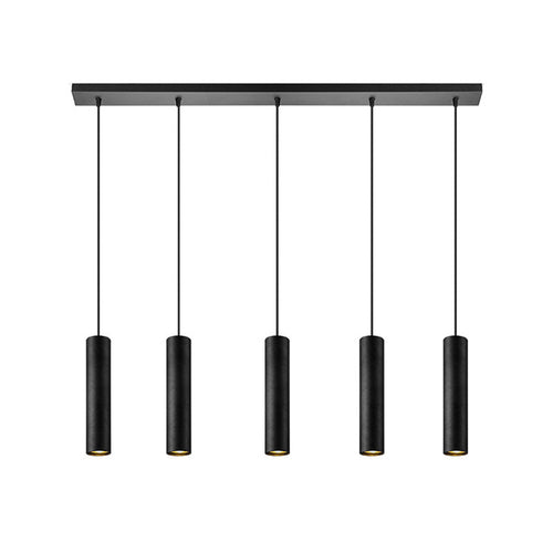 LABEL51 Hanglamp Ferroli - Zwart Metaal - 80x10x120cm - vtwonen shop