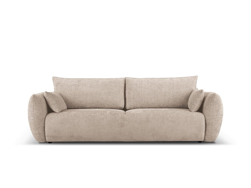 Cosmopolitan Design Slaapbank met opbergdoos Matera 3-zits, chenille, beige - 108x240x86cm