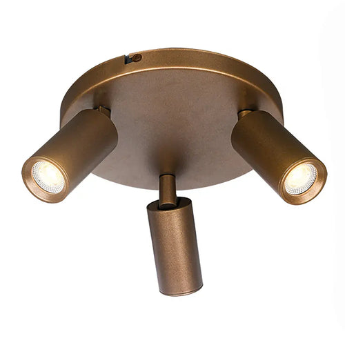 Freelight spot Scolo - 2 lichts - 15  x 12   cm - brons goud