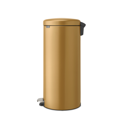 Brabantia NewIcon Pedaalemmer, 30 liter, kunststof binnenemmer - Warm Gold