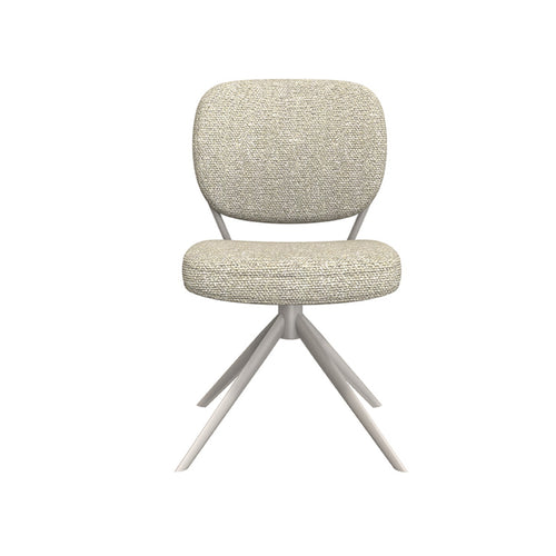 LABEL51 Eetkamerstoel Geneva - Naturel/Taupe - Draaibaar - Set van 2 - vtwonen shop