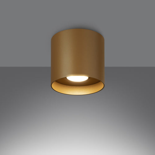 Sollux Lighting Plafondlamp MIKA goud - 12x12x11cm