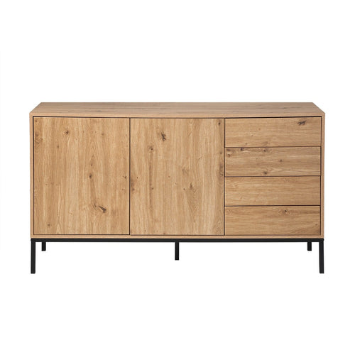 Calicosy - LENNY Dressoir - Licht hout - 140x40x80 cm