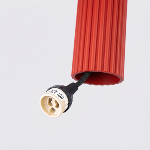 Sollux Lighting Hanglamp KARBON 1 rood - 8x8x118cm