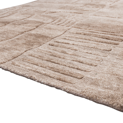 WOOOD vloerkleed Lovi - Wol - Taupe 170x240 cm - vtwonen shop