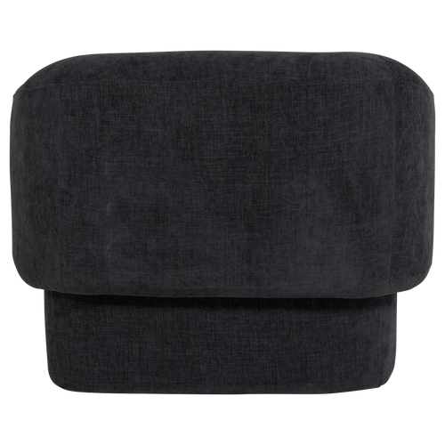 WOOOD fauteuil Moru - Chenille - Denimblauw - 83x90x71