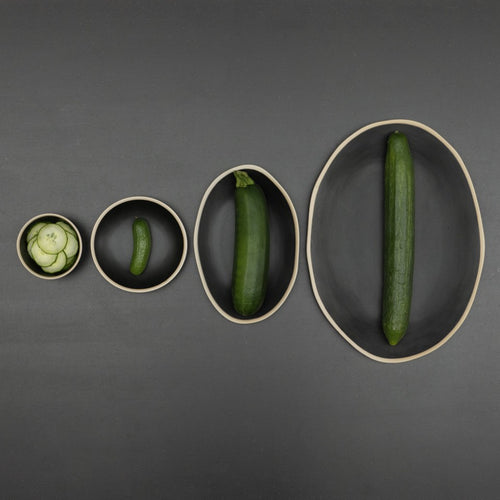 The Table Atelier Kom  10 cm Set van 2 Black Pepper - vtwonen shop