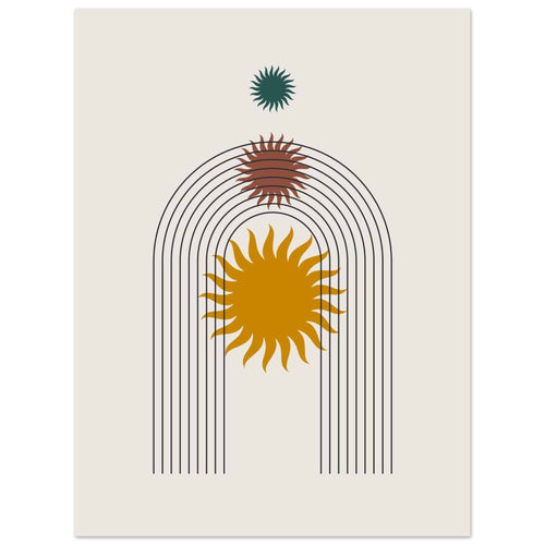 Artfulprints  Boho – Sunny arch   poster 30x40 cm - vtwonen shop