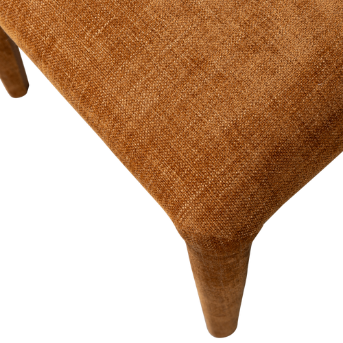 WOOOD eetkamerstoelen Permit - Polyester - Cinnamon - Set van 6