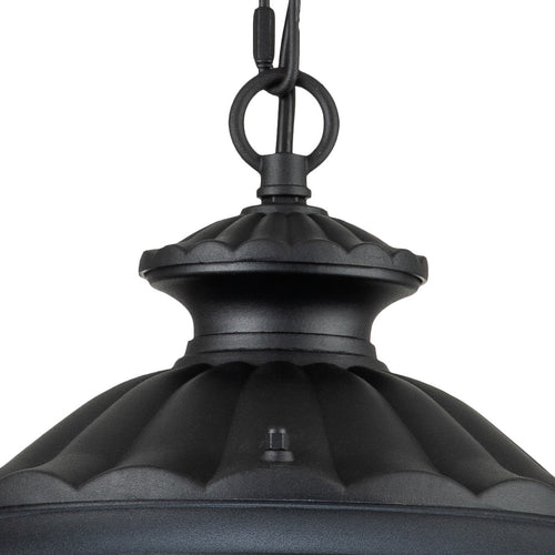 Elstead Chicago Hanglamp voor buiten, getextureerd zwart, IP44