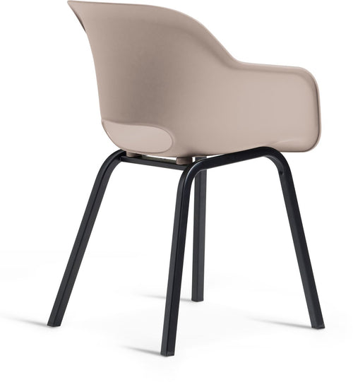 Keter Noa Tuinstoel - 2 stuks - 80x55x67cm - metalen frame - Soft Beige
