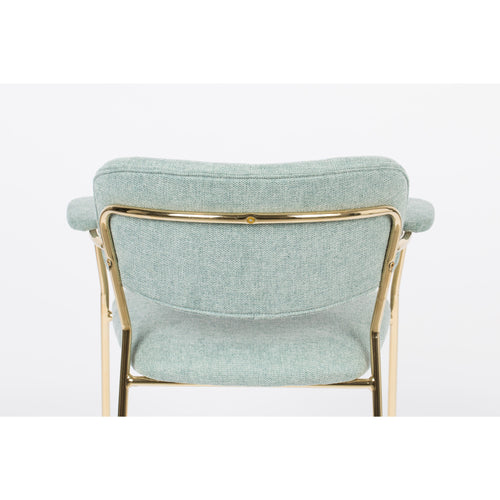 Housecraft Living Jolien Eetkamerstoelen armleuning Goud/Lichtgroen - Set van 2 - vtwonen shop