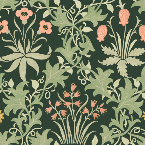 William Morris at Home Vliesbehang - Celandine Forest