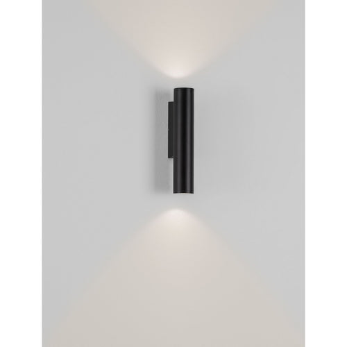 Nova Luce TORRIN Buitenwandlamp met op- en neerwaartse lichtbundel, donker antraciet LED, 6W 460lm, IP65, 2700K
