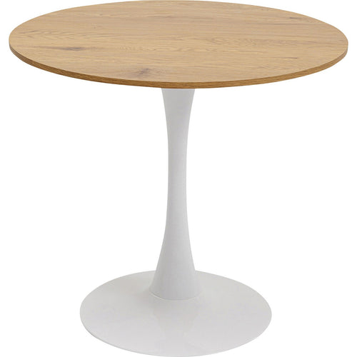 Kare Design Eettafel Schickeria Ø80cm eik en wit - vtwonen shop