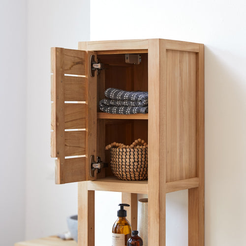 Tikamoon Massief teakhouten kolomkast - Naturel - vtwonen shop
