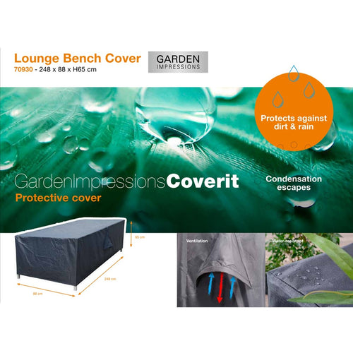 Coverit loungebank hoes - 248x88xH65 cm