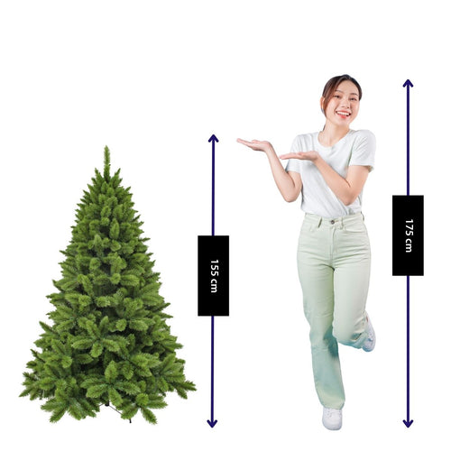 Triumph Tree Camden Kunstkerstboom - Kerstversiering voor Binnen met 396 Takjes - Kunstboom Groen Klassieke Stijl - Inhaaksysteem met Kleurcodes -