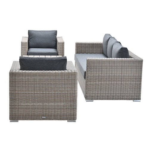 Garden Impressions loungeset Tennessee 4-delig vintage willow - texfiber