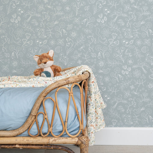 Little Dutch Vliesbehang - Forest Wonders Denim blue - 1000x53 - vtwonen shop