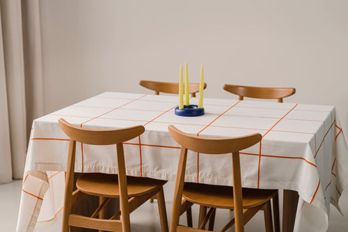 noo.ma MARR Tafelkleed - 140x200 cm - Orange Peel - vtwonen shop