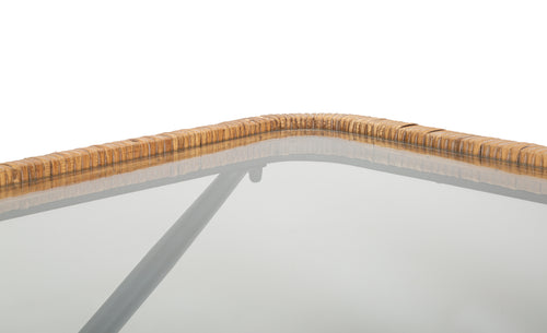 Mauro Ferretti koffietafel - 70x50x45 cm - zwart/bruin