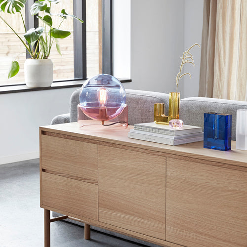 Hübsch vaas Block - kristal - ø5xh18cm - vtwonen shop