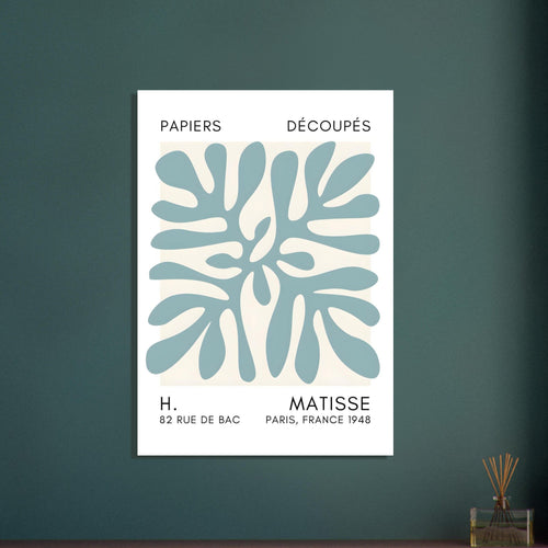 Artfulprints  Matisse - Deep ocean turquoise   poster A4 21x29.7 cm - vtwonen shop
