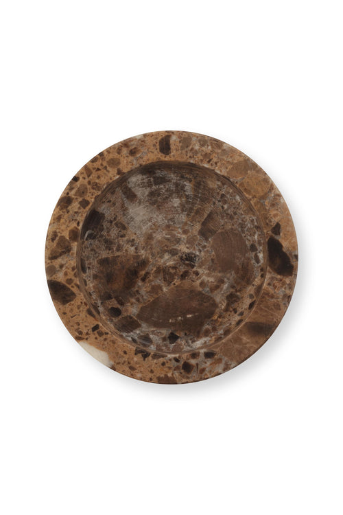 vtwonen Kandelaar - Marmer - Bruin - 8x20cm - vtwonen shop