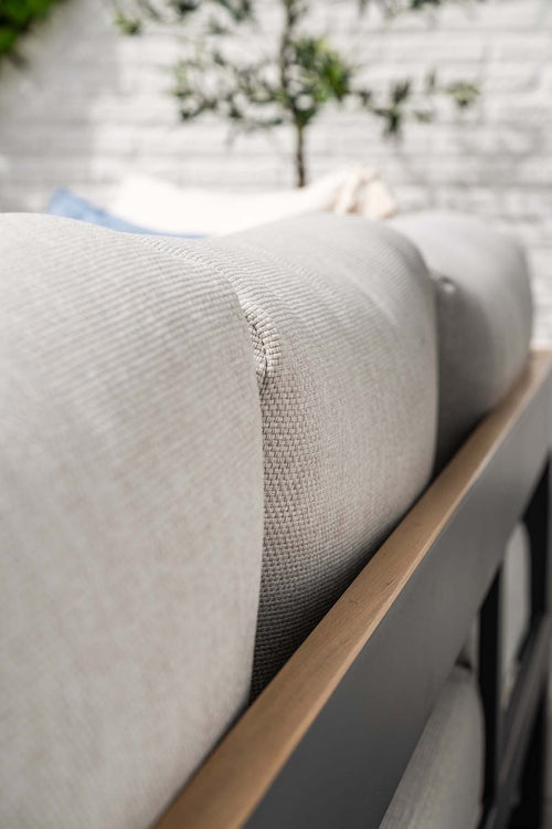 Levanto 5-persoons loungeset - aluminium -teaklook- Garden Impressions - vtwonen shop