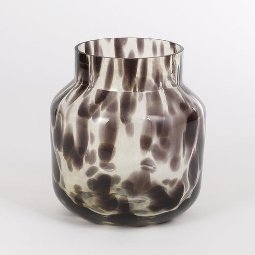 Mica Decorations Pantera Vaas - H19 x Ø19 cm - Bruin