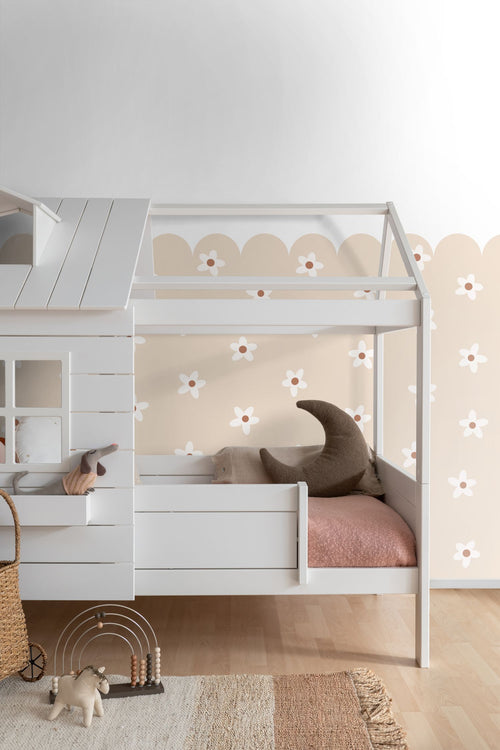 ESTAhome fotobehang madeliefjes beige - 2.5 x 2.79 m - 159594