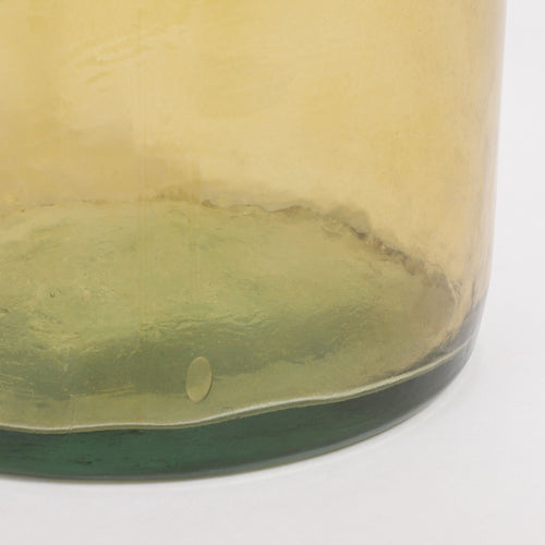 Mica Decorations Rioja Fles Vaas - H100 x Ø21 cm - Gerecycled Glas - Oker - vtwonen shop