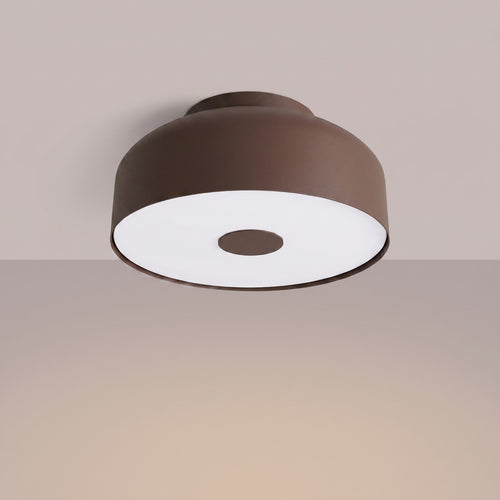 Sollux Lighting Plafondlamp OMIQ bruin - 30x30x15cm