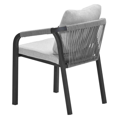 Garden Impressions lounge dining stoel Tarera donker grijs - vtwonen shop