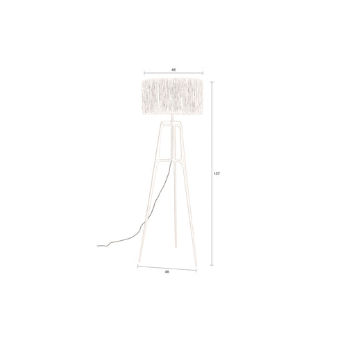 Dutchbone Afra Vloerlamp/ Staande lamp Paars - vtwonen shop