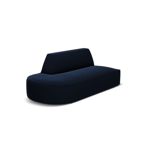 Cosmopolitan Design - Linker modulaire bank Siena 2-zits, flueel koningsblauw - 93x181x69cm