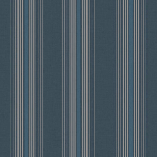 Sanders & Sanders behang strepen vergrijsd blauw - 53 cm x 10 m - 640544 - vtwonen shop