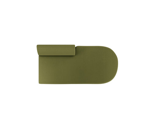 Micadoni - Module "Miley" 2 zitplaatsen, boucle donker olijfgroen - 90x158x70cm
