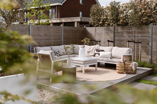 Interieur05 Rond Jute buitenkleed Naturel ZigZag - 240 x 240 cm - vtwonen shop