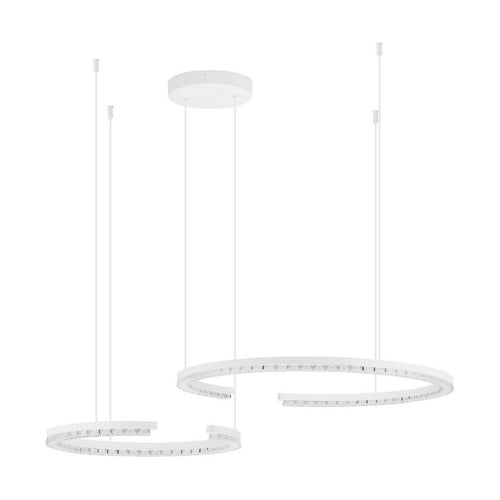 Nova Luce GREAMY Geïntegreerde LED-hanglamp voor plafond, zandwit, Triac dimbaar, 49W, 3668lm, 3000K