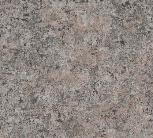 Livingwalls behang stenen muur bronze, zwart en zilver - 53 cm x 10.05 m - AS-391102 - vtwonen shop