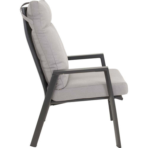 Lesli Living bistrostoel Malik - grijs - 65x75x105cm - set van 2