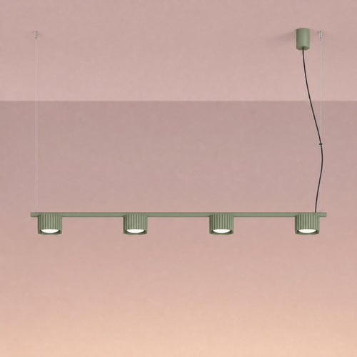 Sollux Lighting Kroonluchter RIFF 4 olijfgroen Gx53 - 122x10x208cm