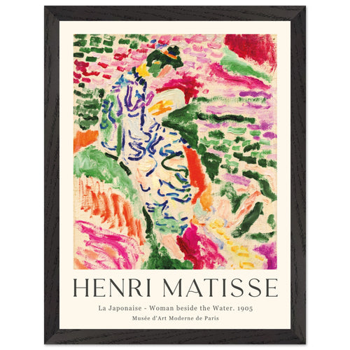 Artfulprints Poster met Lijst Matisse - La japonaise 1905   - 30x40 cm - Meerkleurig
