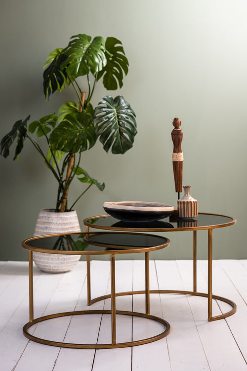 Light & Living tafel  - goud - 75x75x44 cm