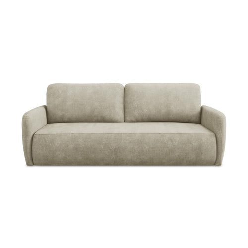 LaMiaSofa 3-zits slaapbank Corle - chenille stof - beige - 218x102x86