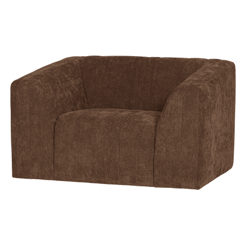 WOOOD fauteuil Omaire - Chenille - Lichtbruin