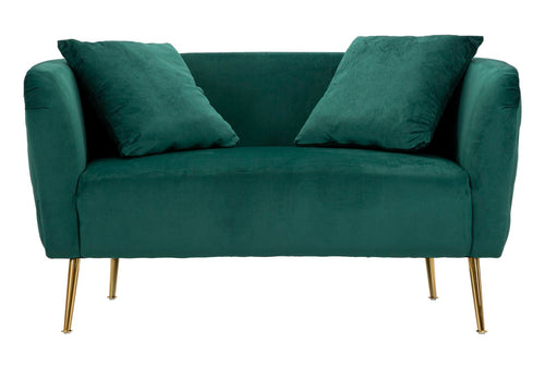 Mauro Ferretti bank - 127x74x73 cm - groen/goud