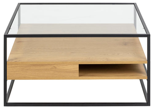 BRAM Salontafel Tahi - 80 x 80cm - Eiken